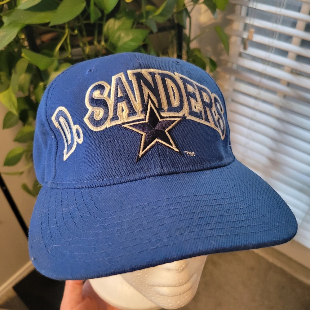 Vintage Starter Deion Sanders Dallas Cowboys Hat Blue Snapback 21 Wool Blend